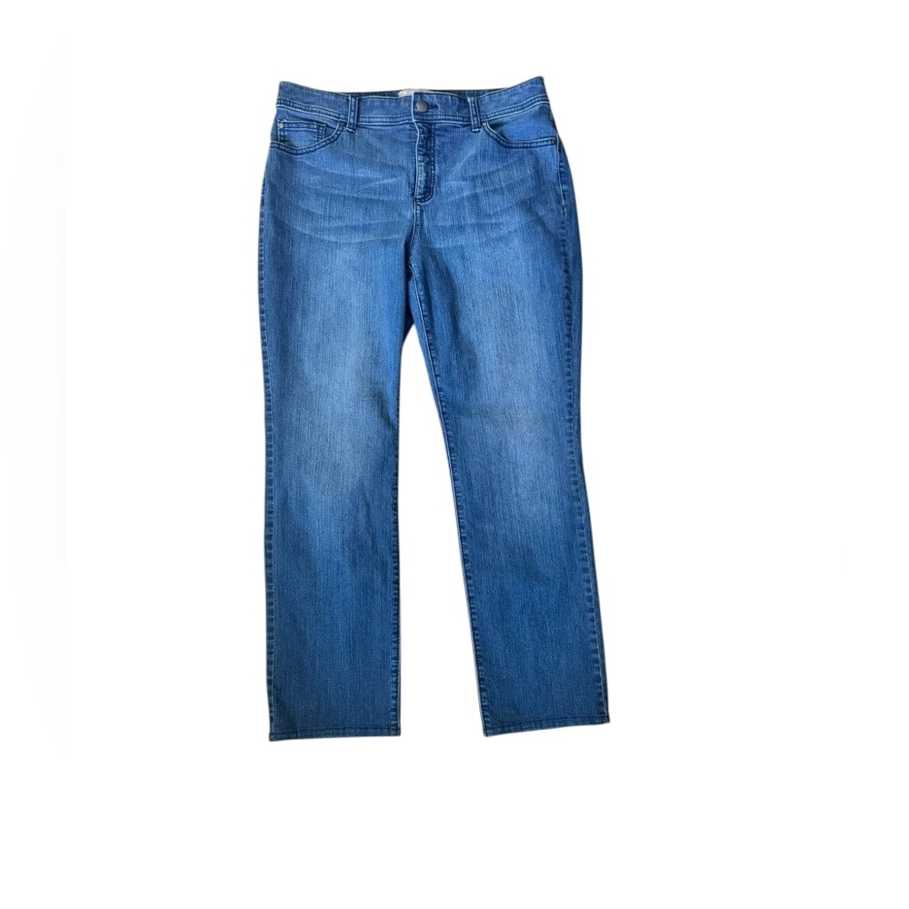 Chico’s Fabulously Slimming Jeans – Size 1 (Short) – Medium Wash Straight Leg